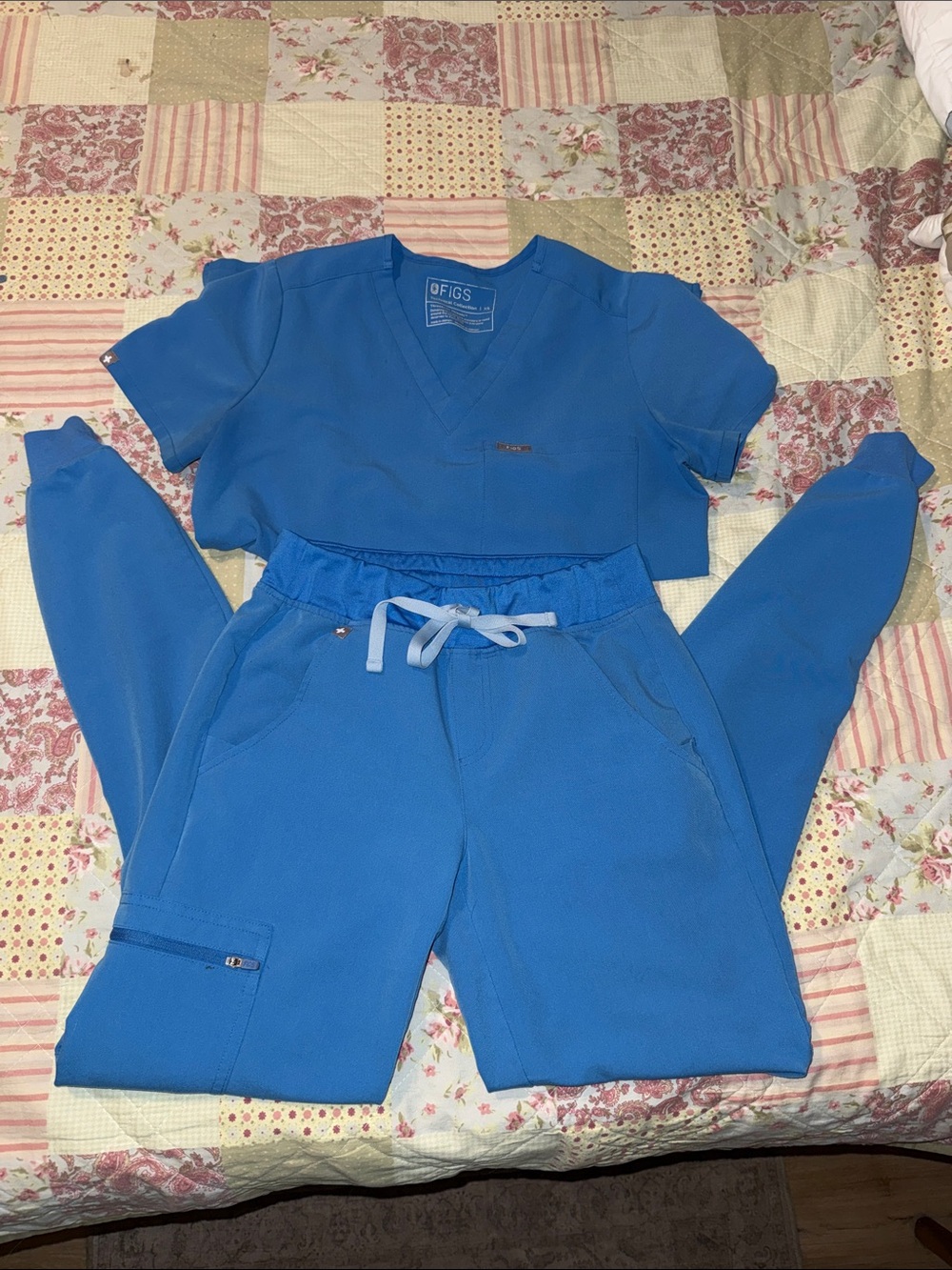 FIGS Technical Collection Scrub SET Capri Blue